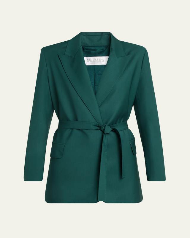 Talento Tie-Waist Wool Coat